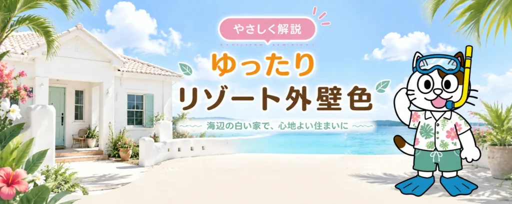ゆったり、リゾート外壁色|メリットと注意点を塗装店が解説