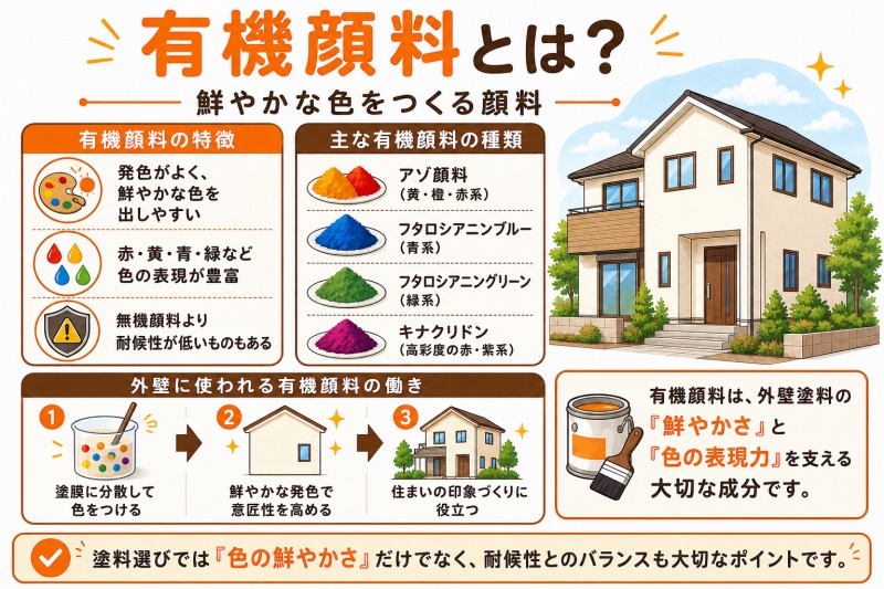 有機顔料とは？鮮やかな色をつくる顔料　イメージ