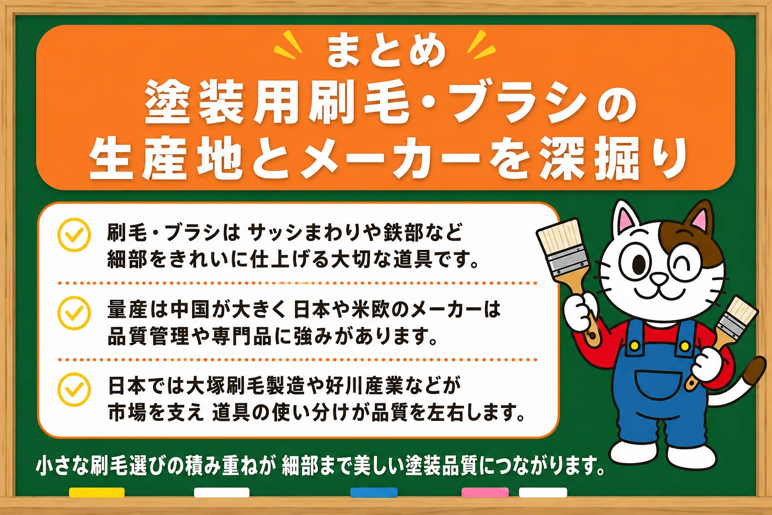 塗装用刷毛・ブラシ まとめ イメージ