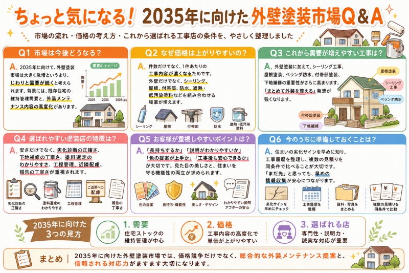 外壁塗装市場に関するQ&A イメージ