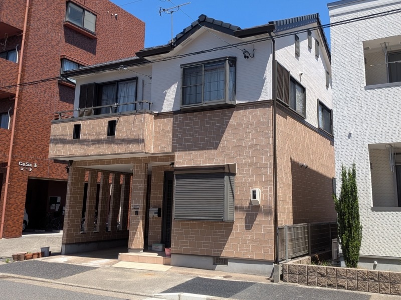 名古屋市北区 ダブルトーン塗装 外壁塗装 施工例 外壁塗装 完成 イメージ