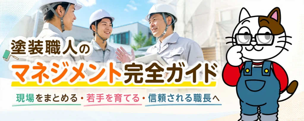 塗装職人のマネジメント完全ガイド｜現場をまとめ、若手を育て、信頼される職長になる方法