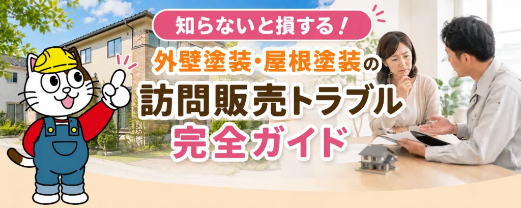 外壁塗装・屋根塗装の訪問販売トラブル完全ガイド