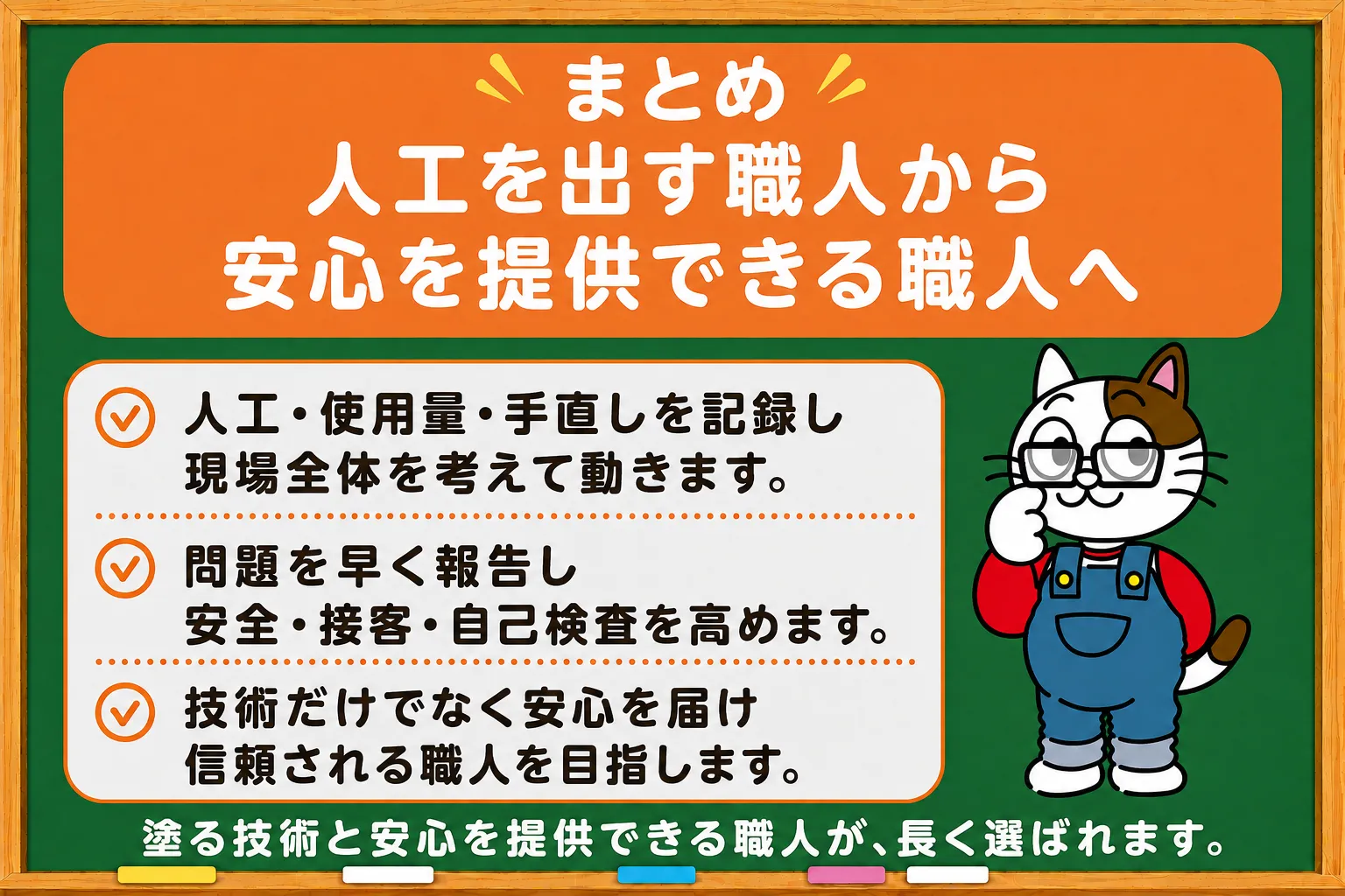まとめ|人工を出す職人から、安心を提供できる職人へ イメージ